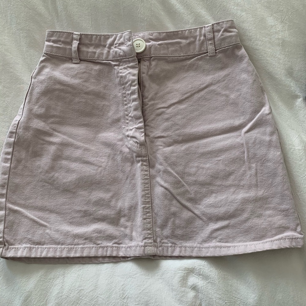light pink skirt